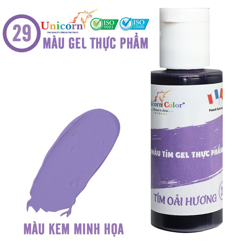 MÀU GEL UNICORN TÍM OẢI HƯƠNG D29- nguyên liệu làm bánh - ĐỒNG TIẾN VIỆT NAM