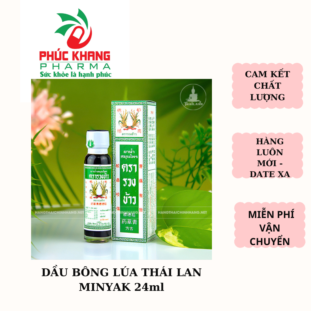 Dàu xoa bóp bông lúa thái lan minyak 24ml