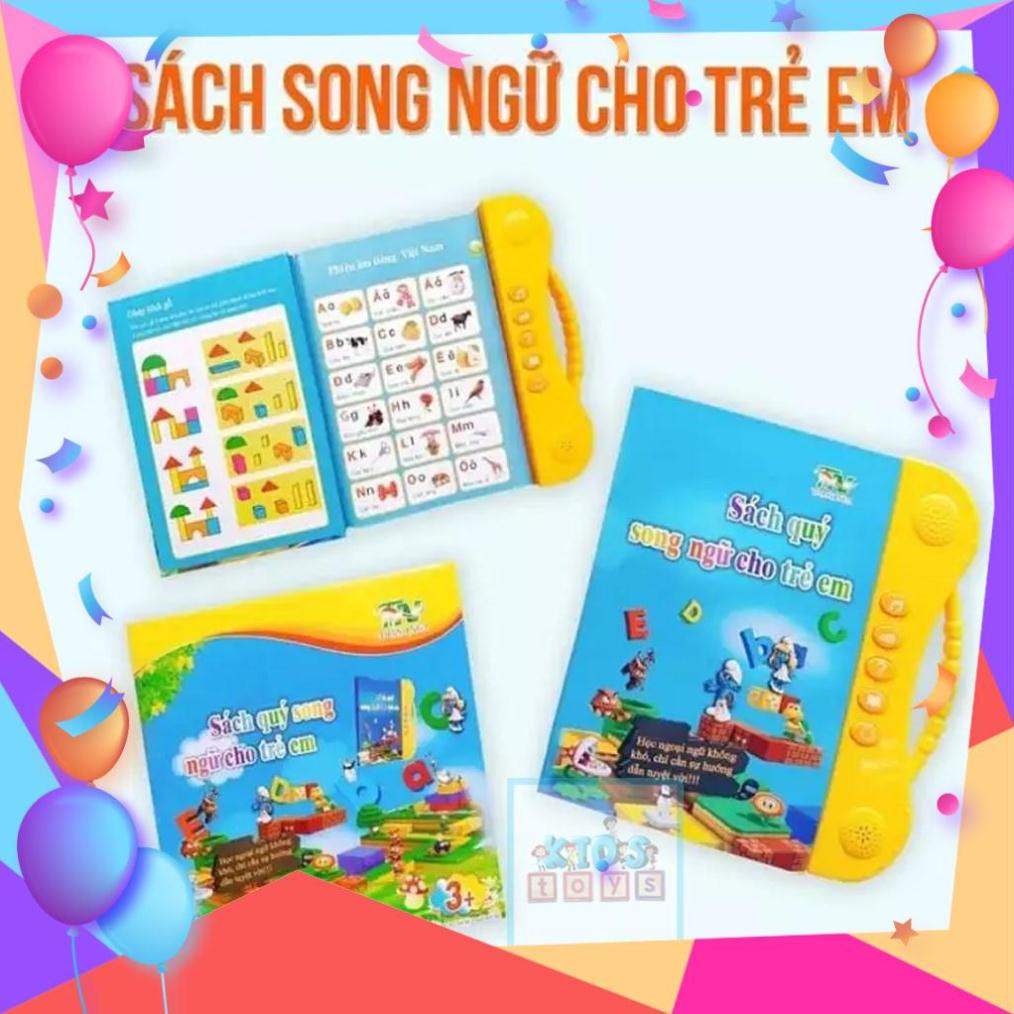 Sách Điện Tử Thông Minh Cho Bé | Sách Song Ngữ Cho Bé Học Tiếng Anh (Tặng Kèm Bút,Xóa)