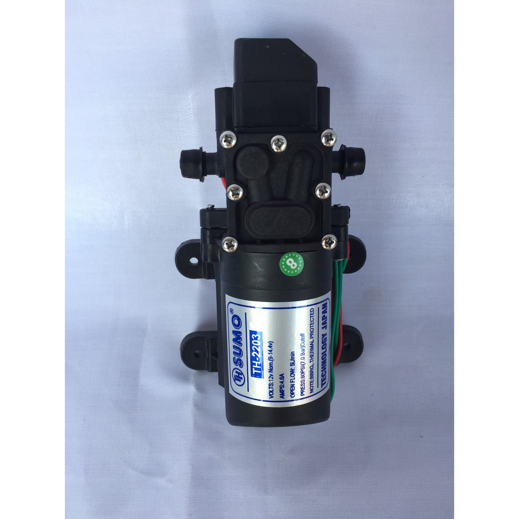 Bơm tăng áp mini SUMO đơn 12V... Máy tự động hút và ngắt nước (bộ chưa nguồn)