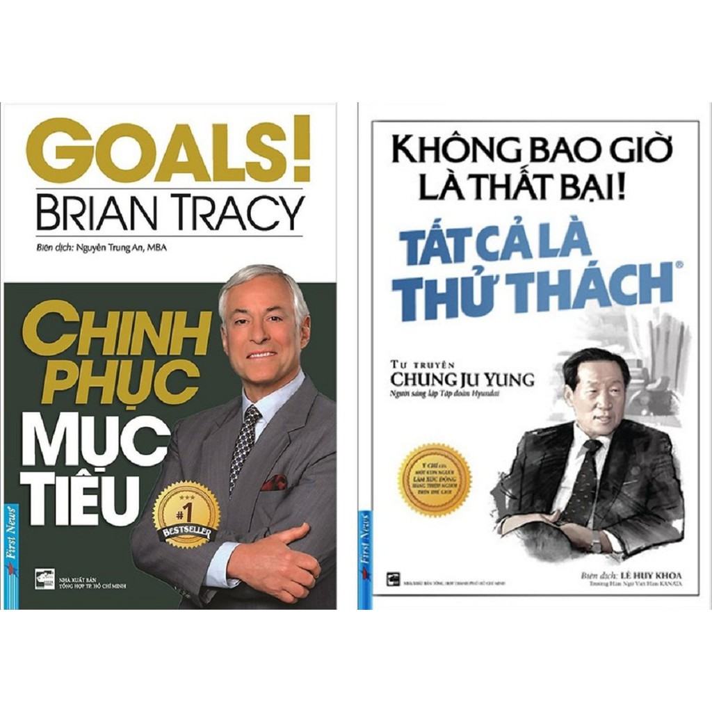nguyetlinhbook Sách - Combo 2 Cuốn Chinh Phục Mục Tiêu + Không Bao Giờ Là Thất Bại! Tất Cả Là Thử Thách.