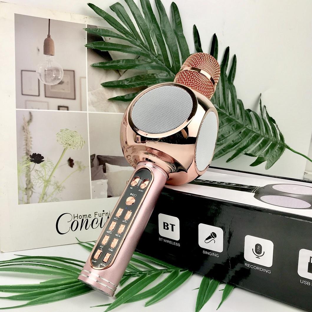 Mic karaoke ys90 đa năng kiêm loa bluetooth âm thanh siêu bass bắt giọng