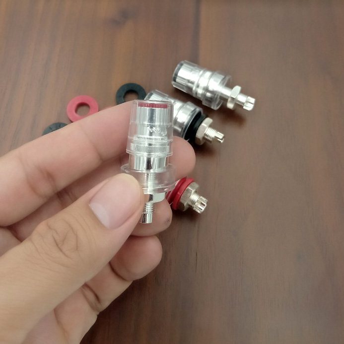 Cọc loa amply mạ bạ c CMC-858-S-AG, giá bán theo bộ 4 chiếc