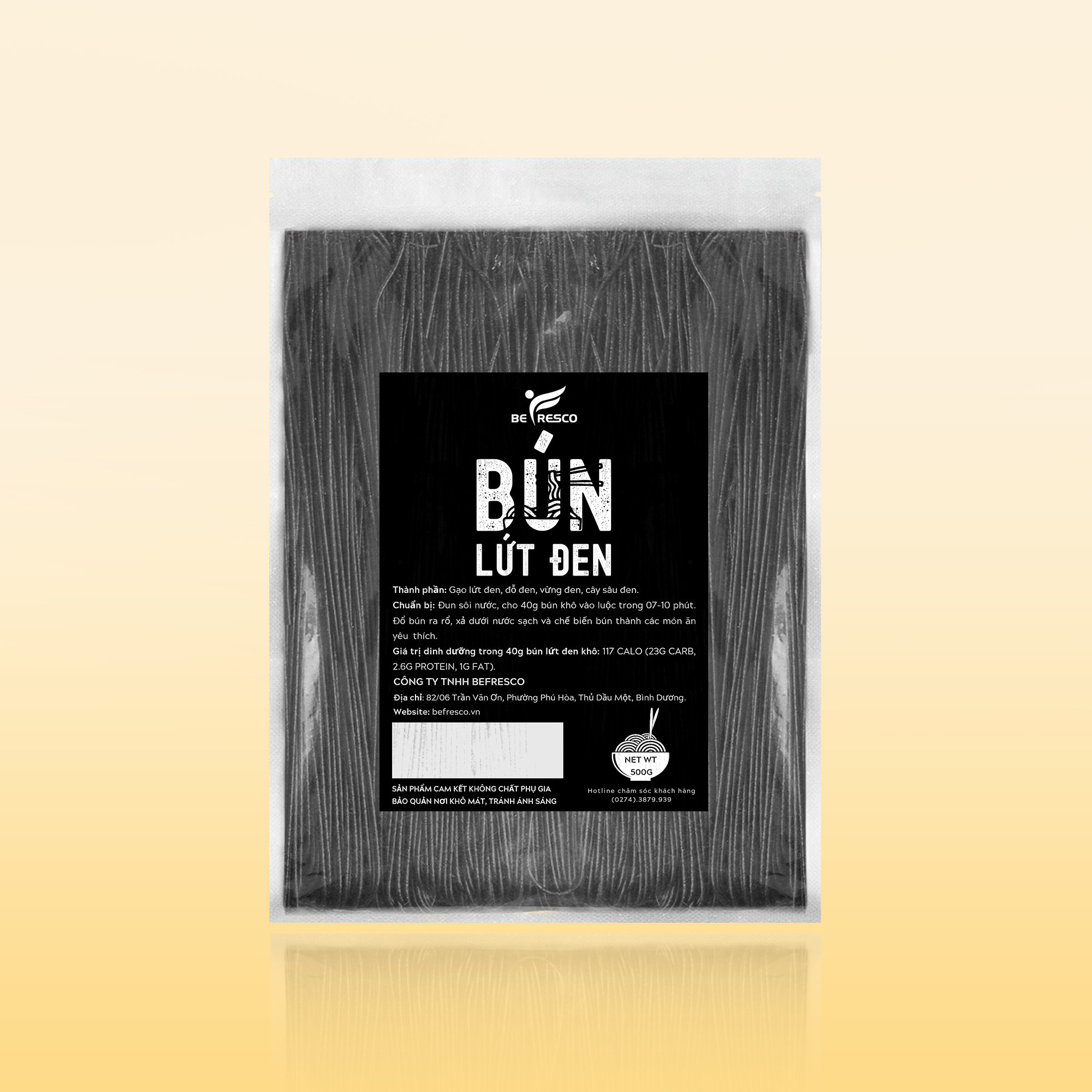 Bún gạo lứt đen giảm cân 500g - Be Fresco Vn