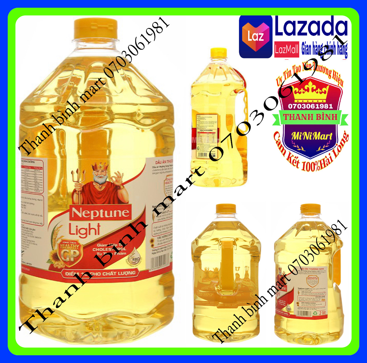 Dầu ăn thượng hạng Neptune light 2L
