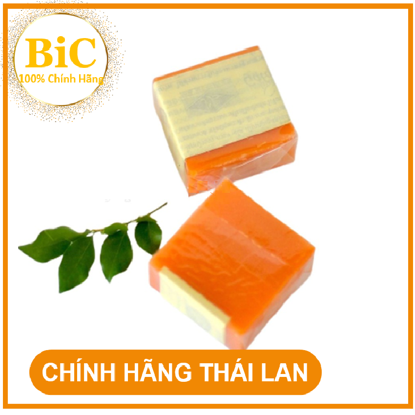 [HCM]Xà phòng nghệ cam trắng da ngừa mụn thâm Thái Lan 50g