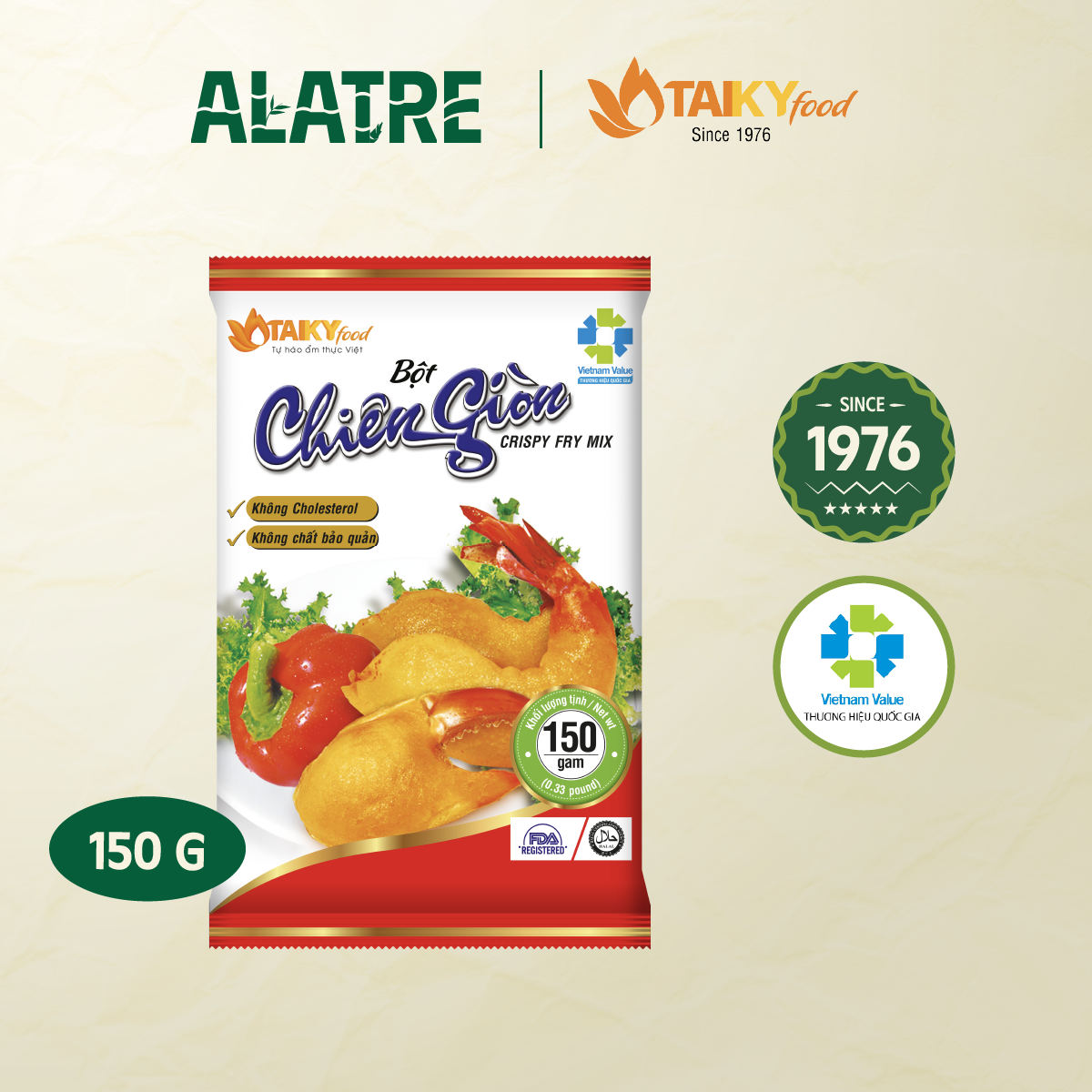 Bột chiên giòn đỏ Tài Ký gói 150g