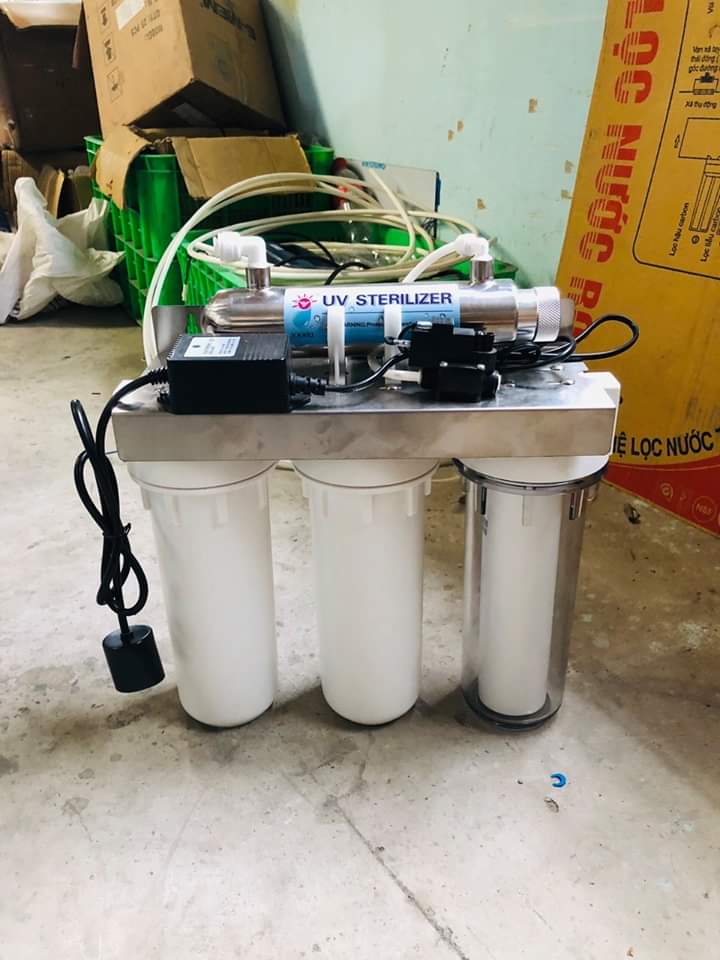 Bộ 3 ly lọc thô có đèn uv
