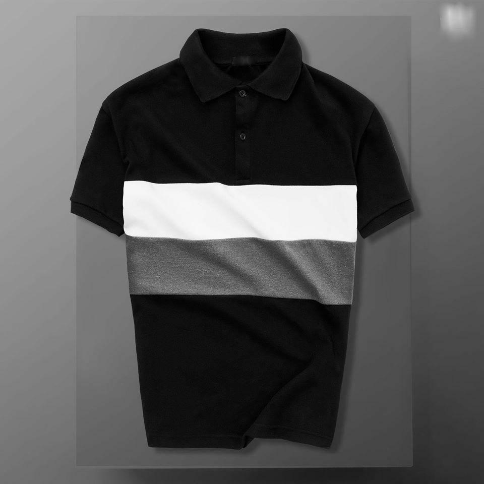 [HCM]ÁO THUN NAM SỌC NGANG BẢN TO THỜI TRANG CAO CẤP MỚI FIVE STAR COMPANY