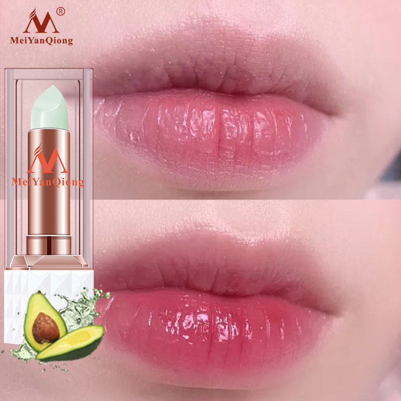 MeiYanQiong son dưỡng ẩm môi đổi màu tinh chất bơ hạt mỡ son làm mềm mịn hồng môi chống lão hóa 3.5g - INTL