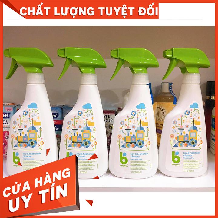[HCM]Xịt diệt khuẩn Ghế Ăn & Đồ chơi Babyganics Cho Bé