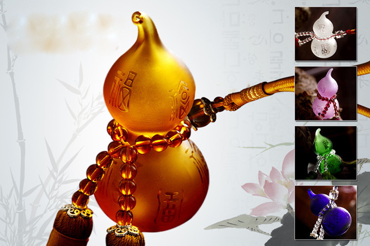 Bầu hồ lô đựng nước hoa_ Vật phẩm phong thủy trang trí ô tô_SinsoShop_