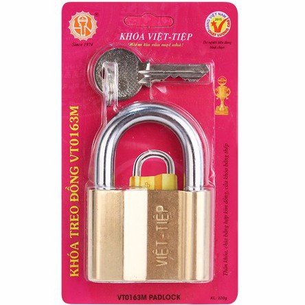Khóa treo đồng chìa Việt Tiệp 0163M
