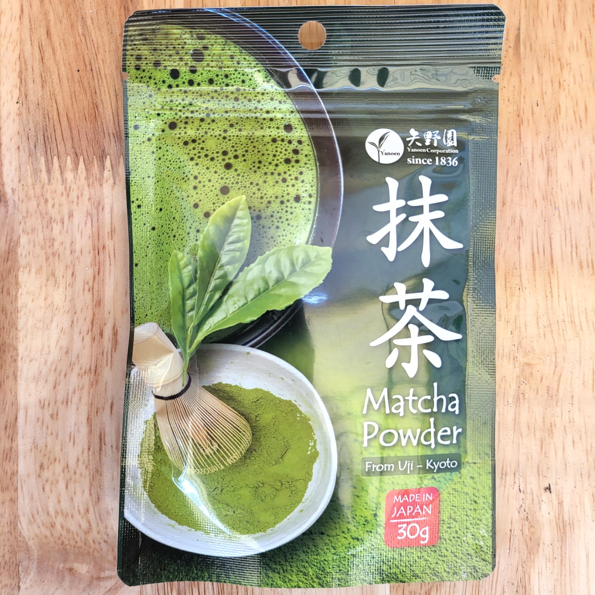 YANOEN [túi matcha 30g] BỘT TRÀ XANH Matcha Powder From Uji – Kyoto [JAPAN]
