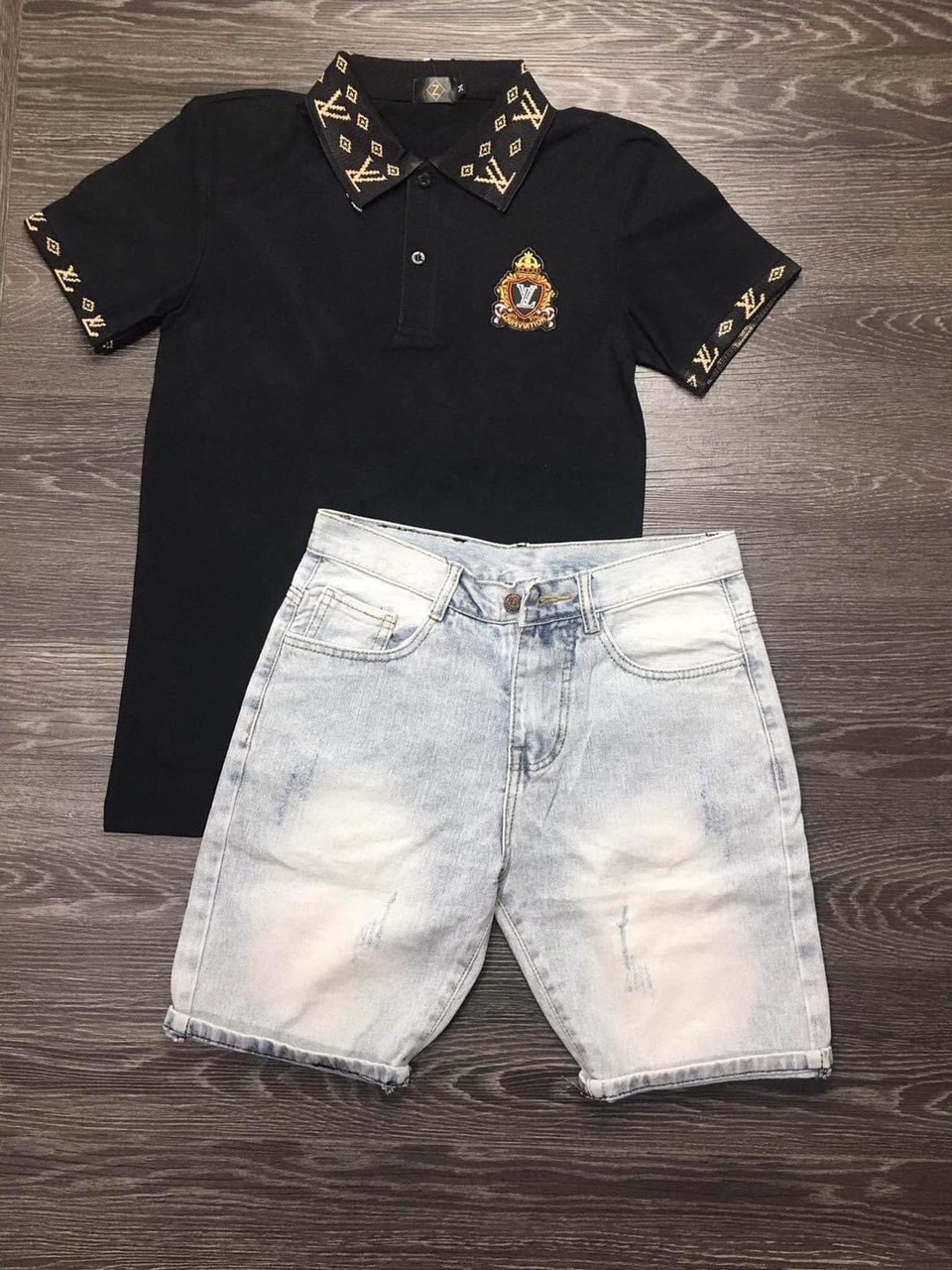 (CÓ VIDEO) Áo thun nam phối logo chuẩn thời trang vải cao cáp thoáng mát hàng shop