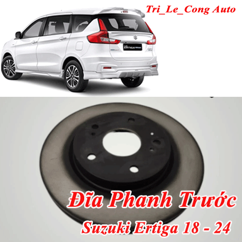 Đĩa Phanh Trước + Má Phanh Suzuki Ertiga 2018-2024 động cơ 1.5 K15B Trái Phải Cặp Bố Thắng Trước Xe Ertiga Cao Cấp XL7