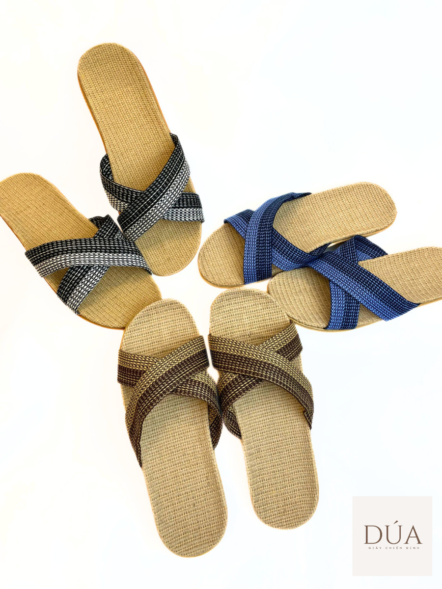 Dép Cói Nam Quai Chéo, Dép Đi Biển COI06