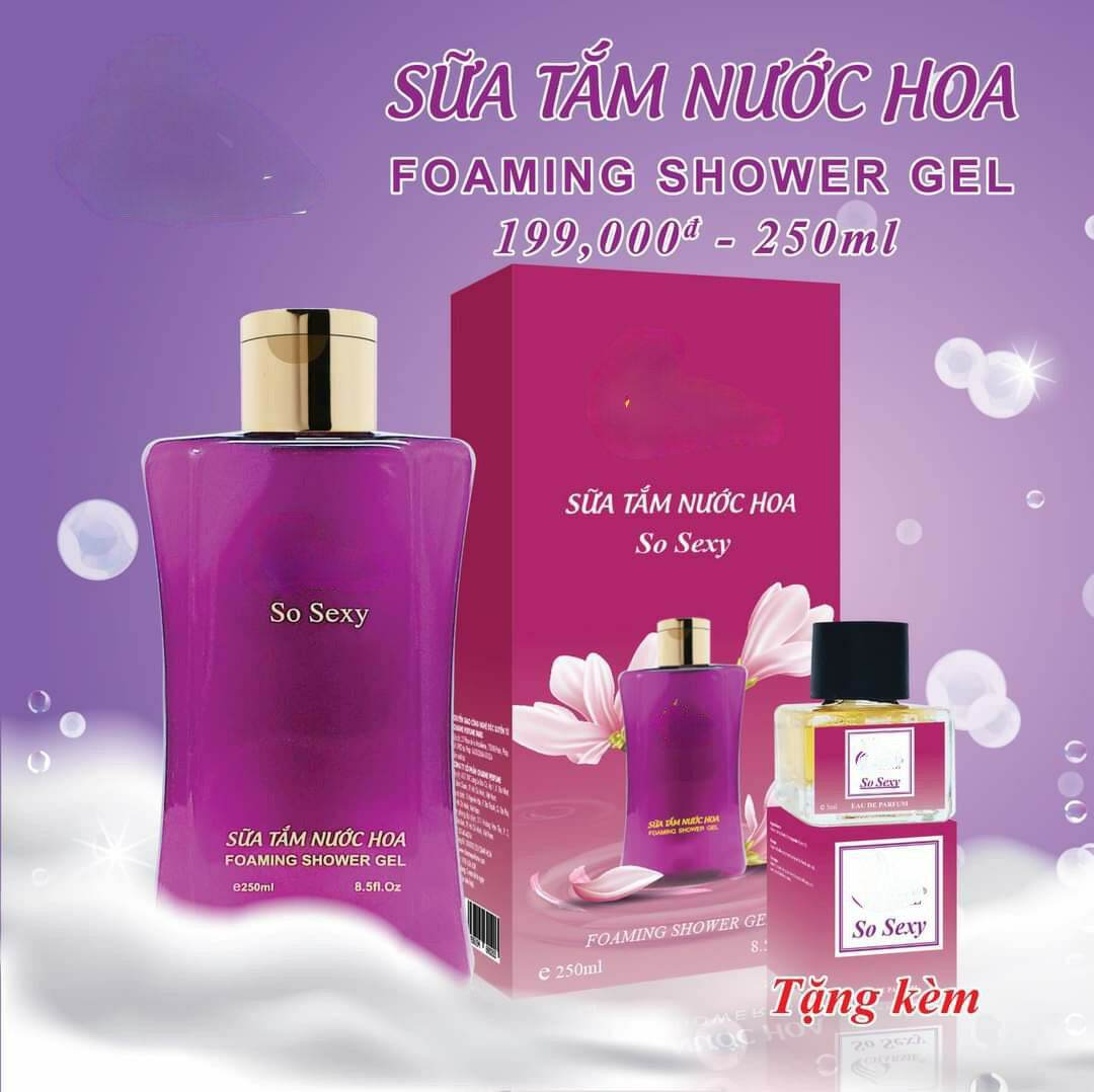 Sữa tắm so sexy 250ml ( tặng kèm nước hoa)