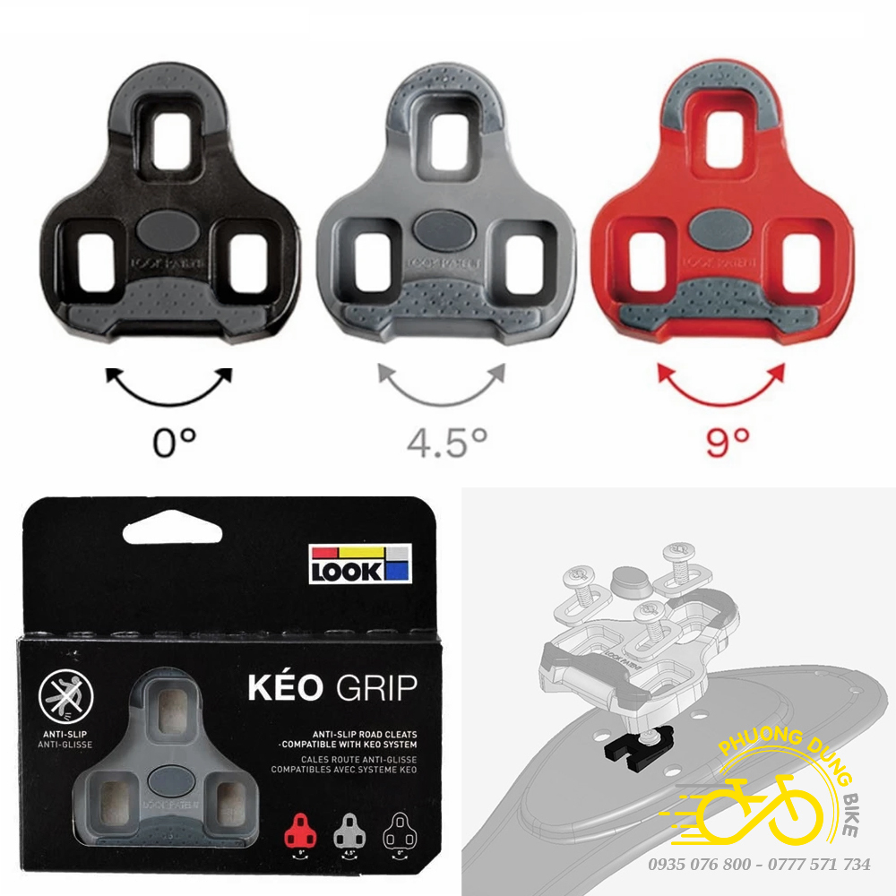 Can cá pedan xe đạp look kéo grip