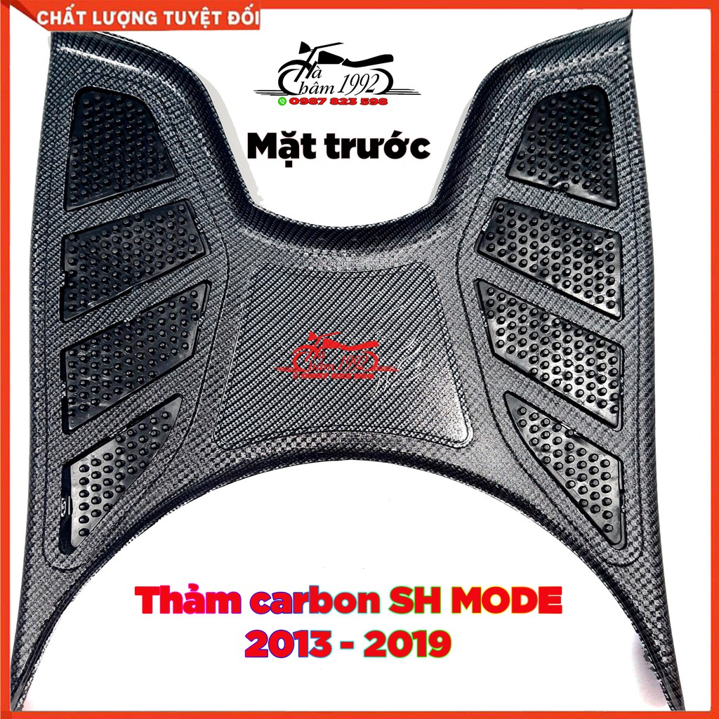 Thảm Để Chân SH Mode, Miếng Lót Chân SH Mode 2013 - 2019 Sơn Vân Carbon - Artistar Loại 1