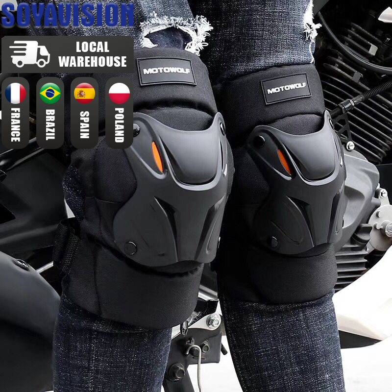 Cao tác động Bảo vệ xe máy kneepad Motocross xe máy Miếng đệm đầu gối MX bảo vệ Dirt Bike Racing Guards off-road bảo vệ