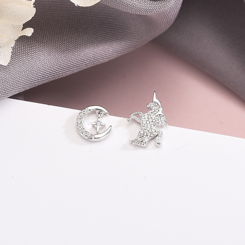 [HCM]Bông tai kỳ lân sole 2 bên thời trang Hàn Quốc