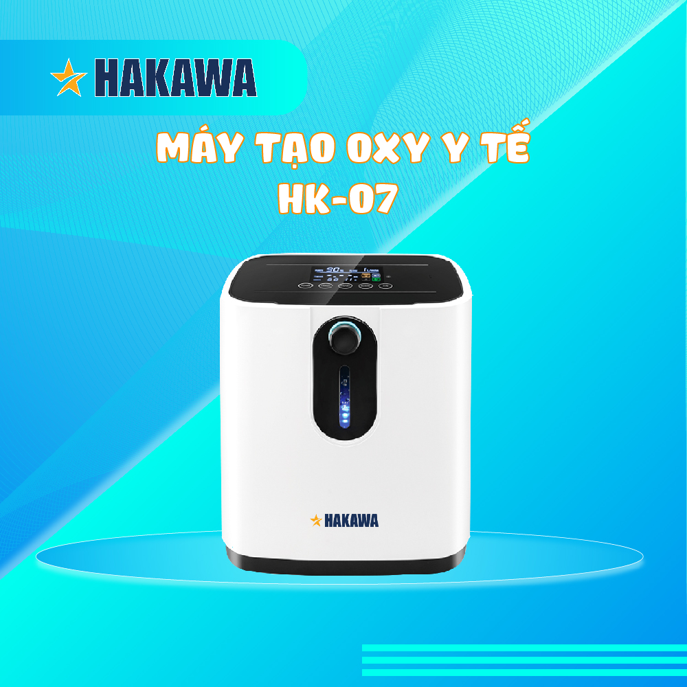 Máy tạo oxy y tế tại nhà 7 lít hakawa hk o7-zy1z - hàng chính hãng - bảo hành 3 tháng
