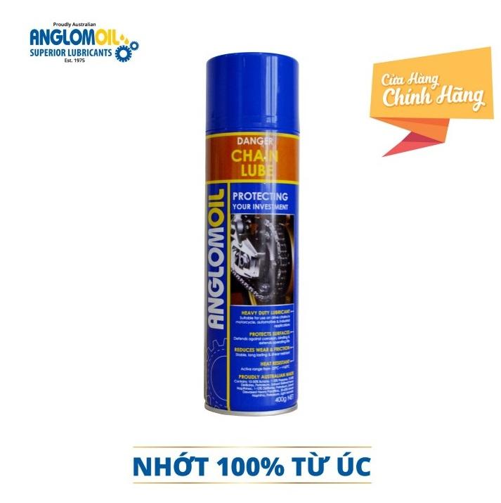 Chai xịt bôi trơn bảo dưỡng sên - AnglomOil Chain Lube 400g
