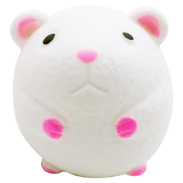 Đồ chơi squishy hình chuột con lu08 - màu trắng