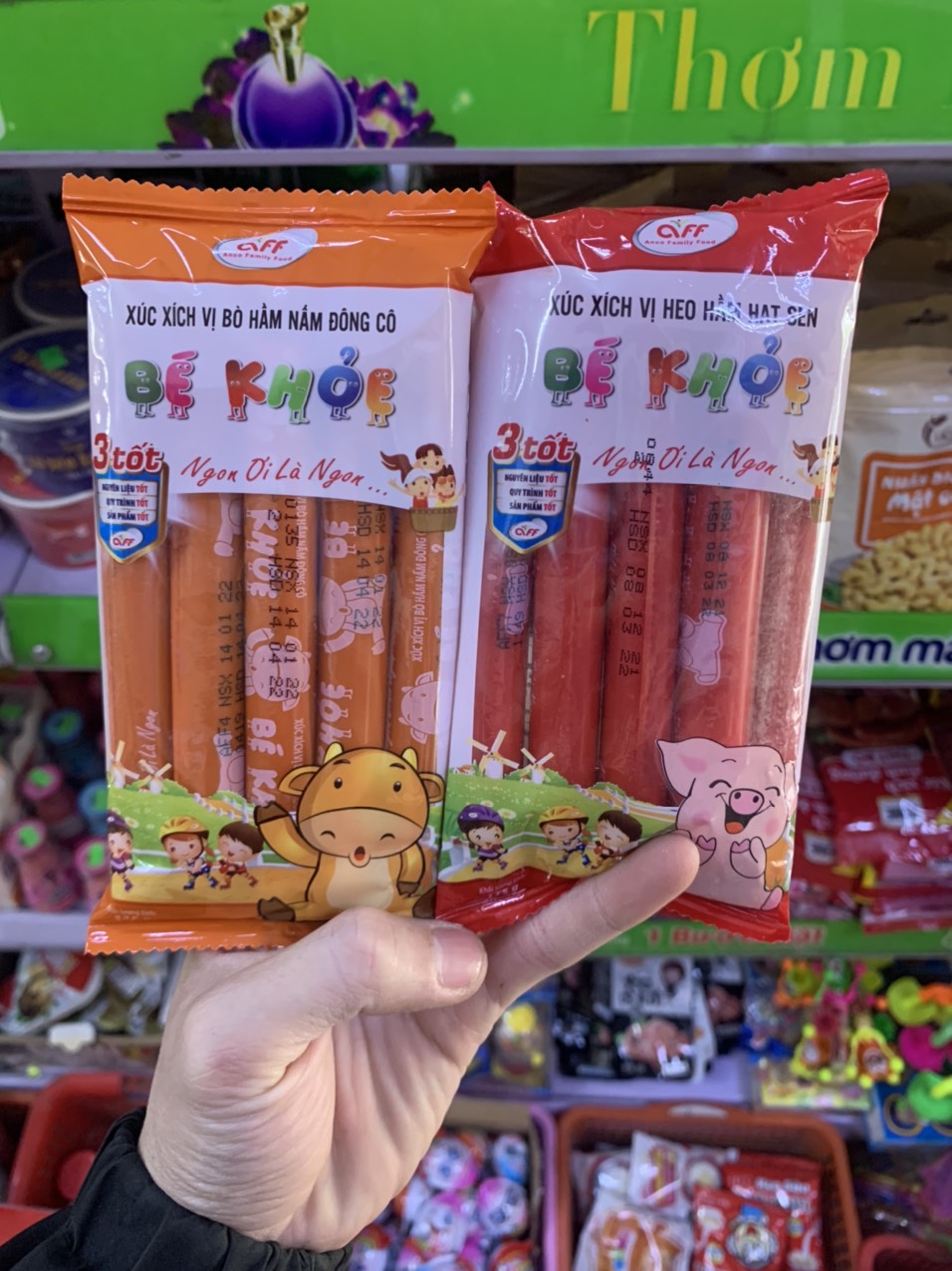 Xúc xích ăn liền hầm hạt sen bé khỏe gói 115g