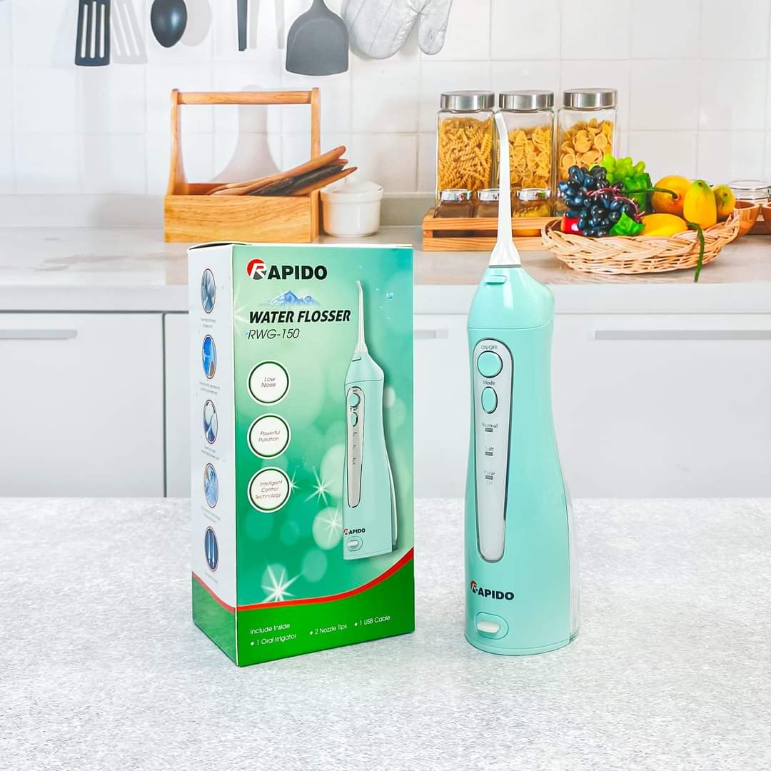 Tăm nước cầm tay Rapido RWB150 RWG150 3 Chế Độ, 2 Đầu Tăm Thay Thế, Bảo Hành điện tử 12 Tháng