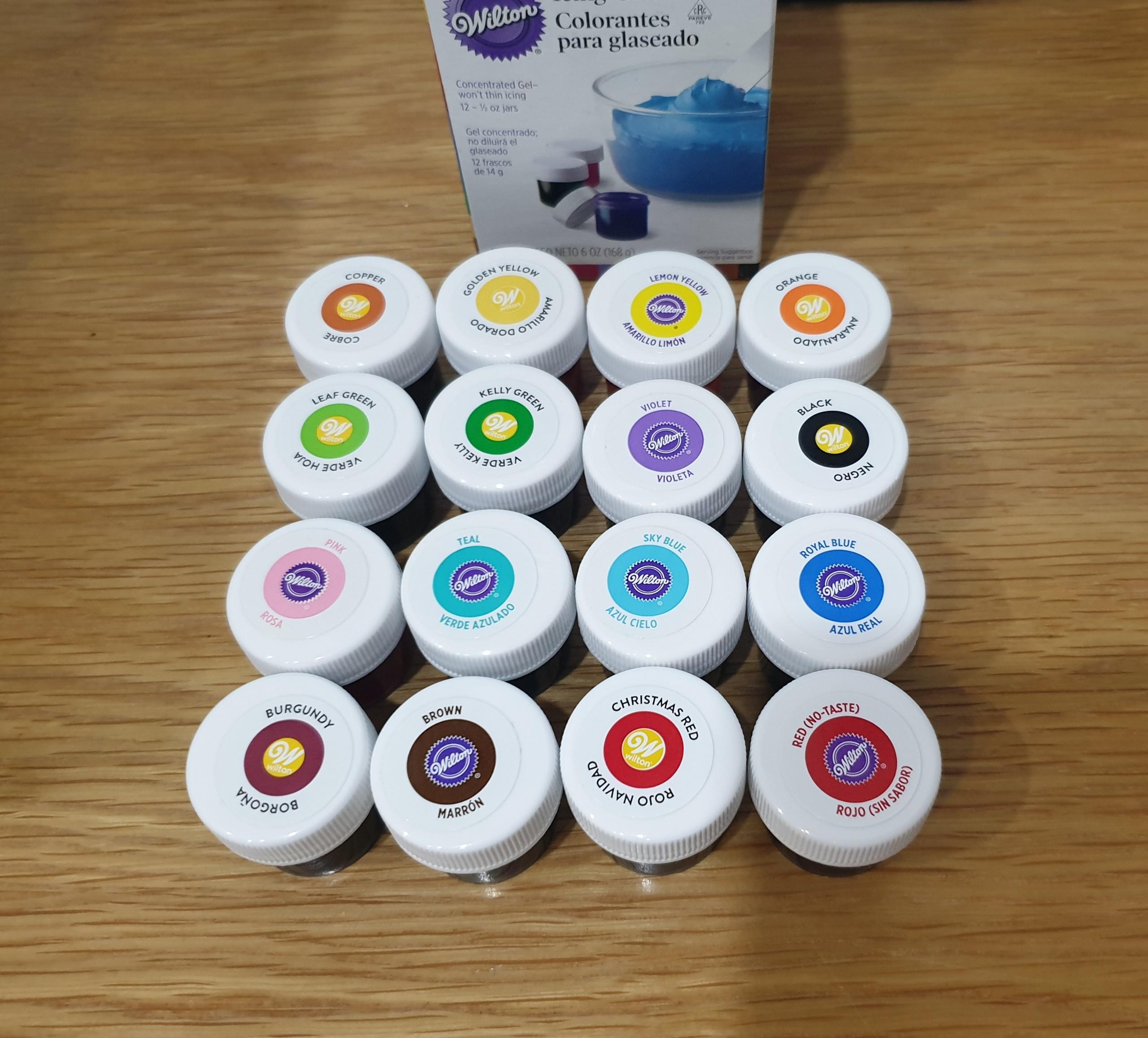 Màu thực phẩm wilton bộ 16 màu - 0.5oz