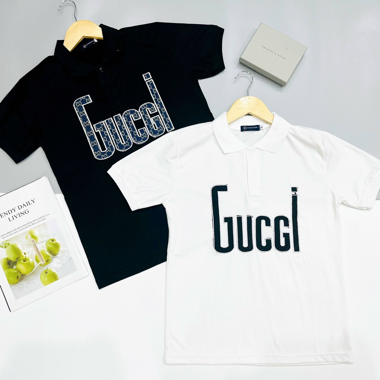 Áo thun nam nữ POLO có cổ thêu LOGO đẹp chất vải cotton co dãn cao cấp