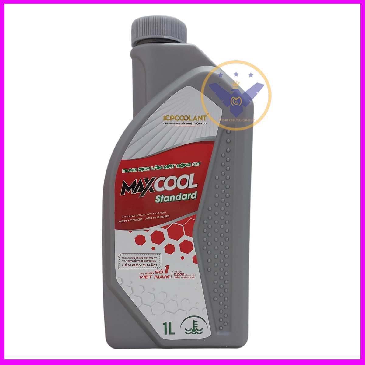 Nước làm mát động cơ ô tô (màu đỏ) Maxcool Standard lon 1 Lít