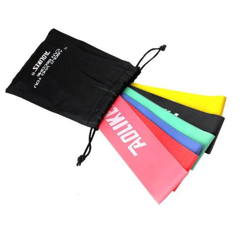 Combo Dây mini Band, Dây cao su kháng lực Aolikes tập chân mông, phụ kiện tập gym