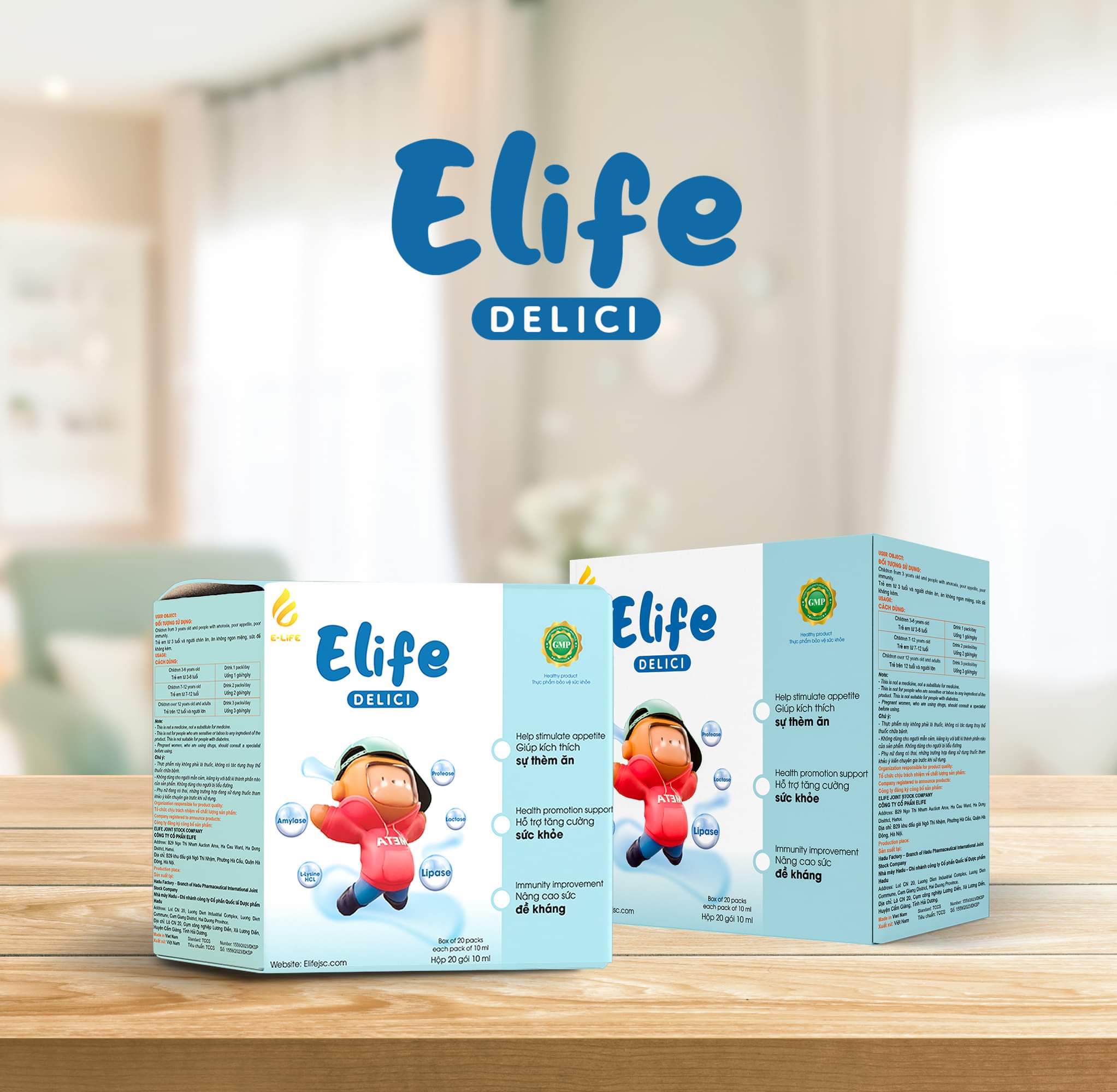 Siro ăn ngon ELIFE Delici dành cho trẻ biếng ăn và chậm tăng cân