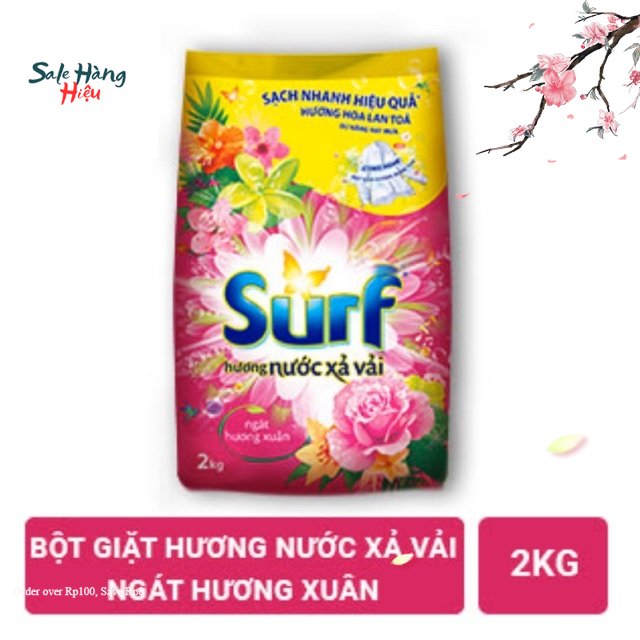 HCM Bột giặt Surf 2kg - Hương Nước hoa Xả Vải