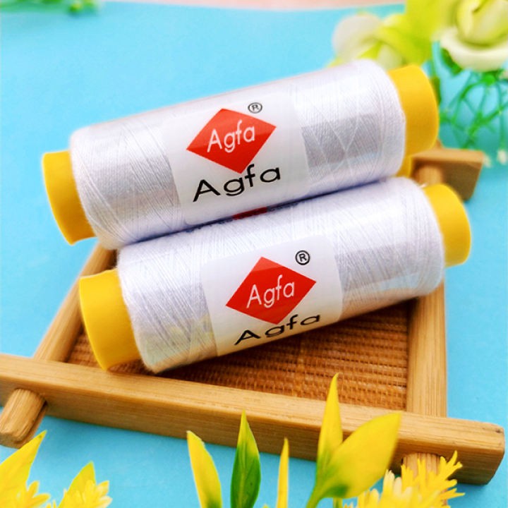 Chỉ may, chỉ may quần áo 1 cuộn 400m AGFA mềm dẻo, dễ uốn, đường kính sợi nhỏ đều