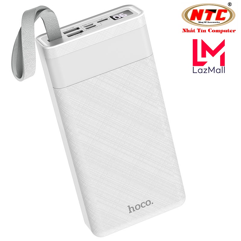 Pin sạc dự phòng Hoco J73 Powerful 30000mAh 2 cổng input, 3 cổng output, tích hợp đèn pin siêu sáng - Nhat Tin Authorised Store