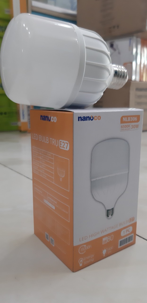 Đèn led bulb trụ nanoco nlb303/nlb304/nlb306 30w
