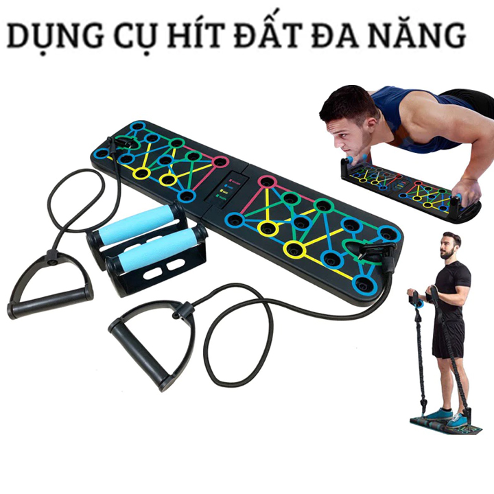 Bảng chống đẩy, Dụng cụ hít đất đa năng, tập ngực, vai tại nhà