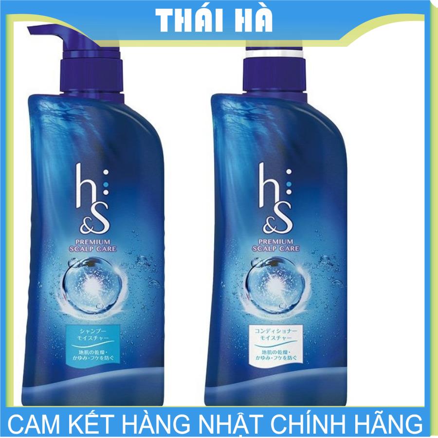 Bộ dầu gội h&s 370ml màu xanh dương nhật bản