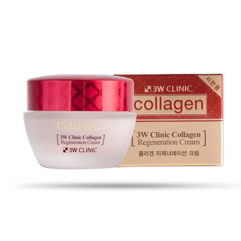 Kem Dưỡng Trắng Sáng Tái Tạo Da 3W Clinic Collagen (Đỏ) (50g)