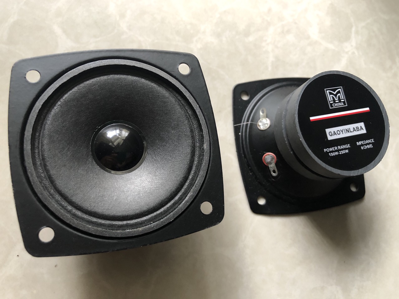 Loa treble vuông 7cm từ đôi