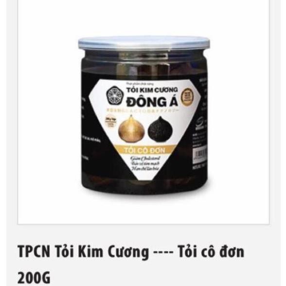 Tỏi đen đông á -tỏi kim cương đông á-tỏi hộp 200g, sản phẩm chất lượng, đảm bảo an toàn sức khỏe người sử dụng, cam kết hàng giống hình