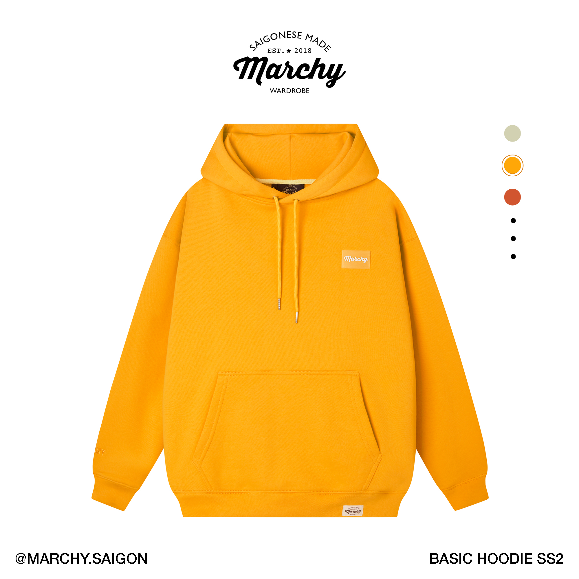 [nhập lazsohot2- giảm 20% đơn 199k|marchy - basic hoodie ss2 - áo khoác tròng đầu