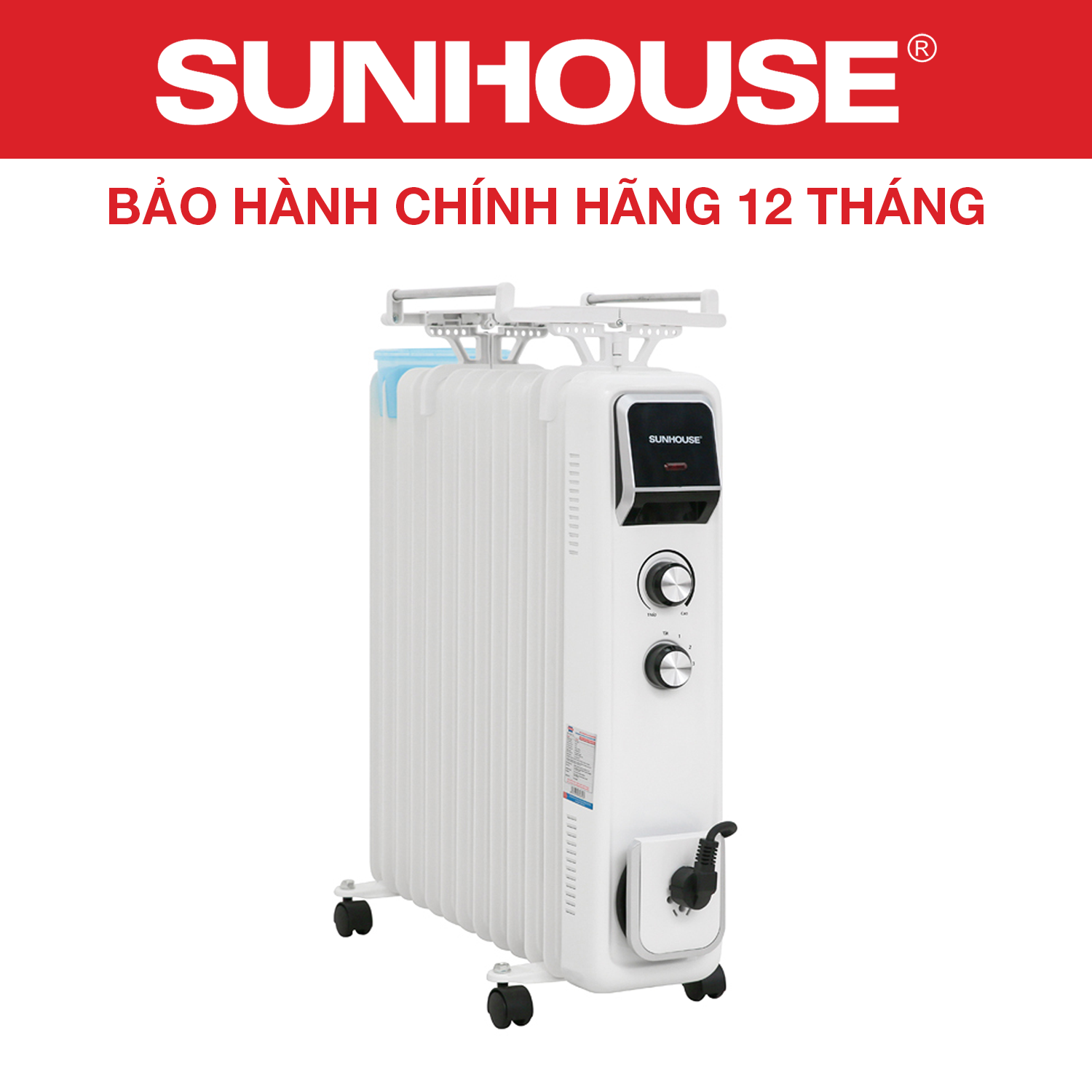 Máy sưởi dầu 13 lá sunhouse shd7084 - bảo hành 12 tháng