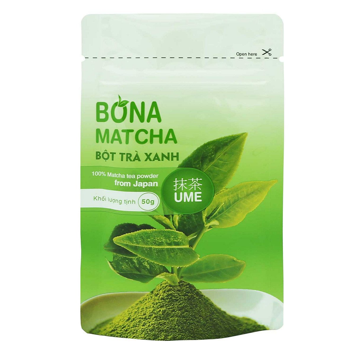 Bột trà xanh matcha bona của nhật gói 50g