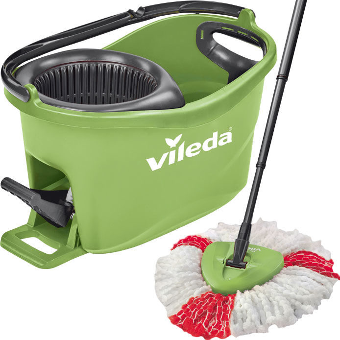 BỘ LAU NHÀ VILEDA TURBO COLORS MÀU XANH LÁ NHẠT - HÀNG NHẬP ĐỨC