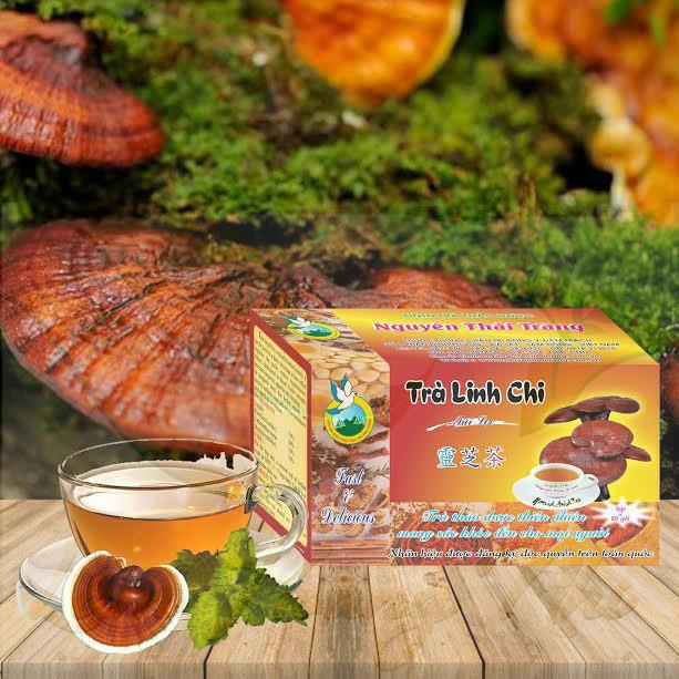Trà linh chi bồi bổ sức khỏe - nguyên thái trang